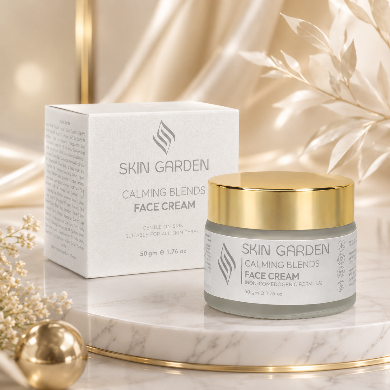 Calming Blends face cream how to use - Skin Garden