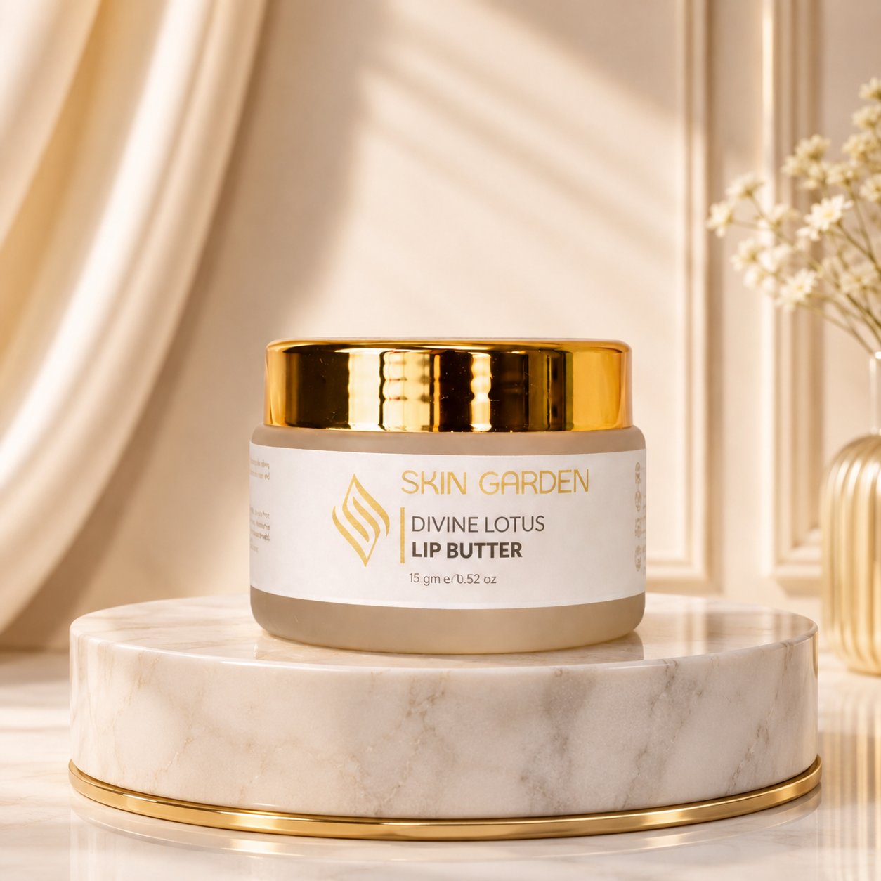 Divine Lotus Lip Butter nourishing lip balm - Skin Garden