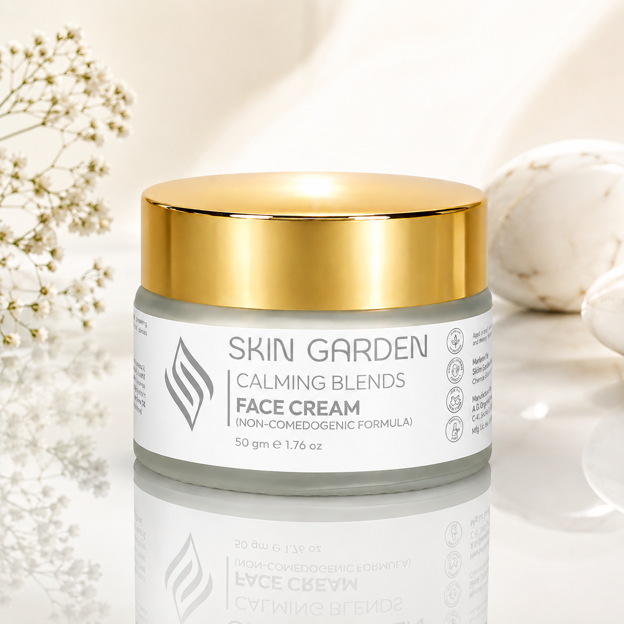 Calming Blends natural face cream for sensitive skin - Skin Garden