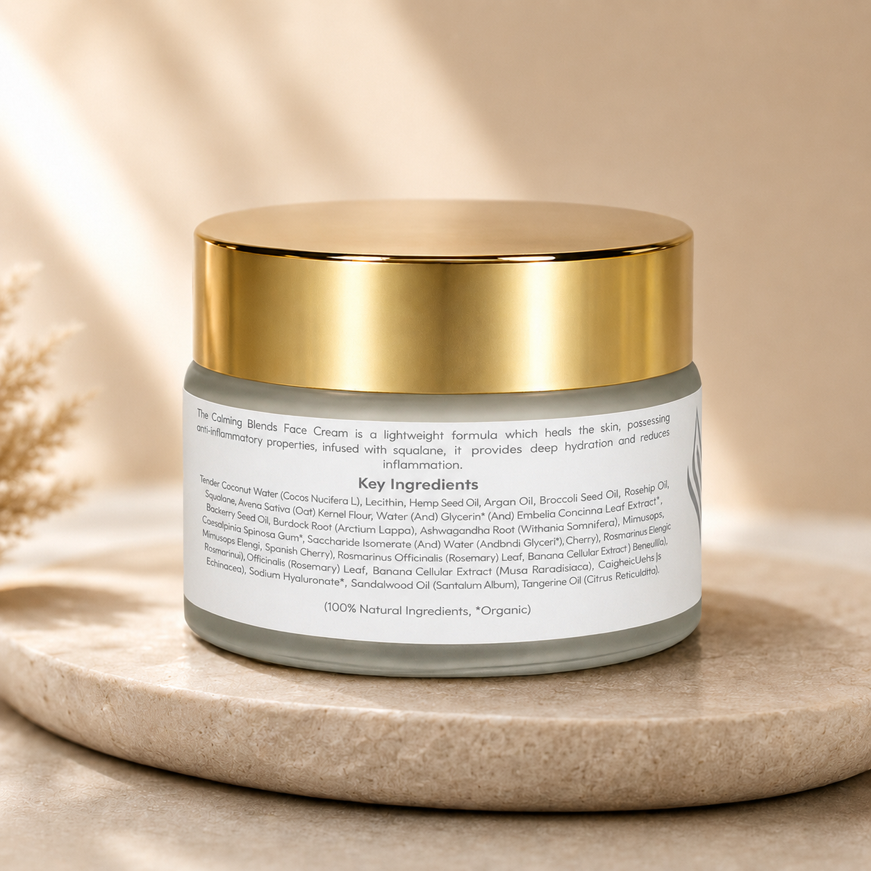 Calming Blends face cream packaging - Skin Garden