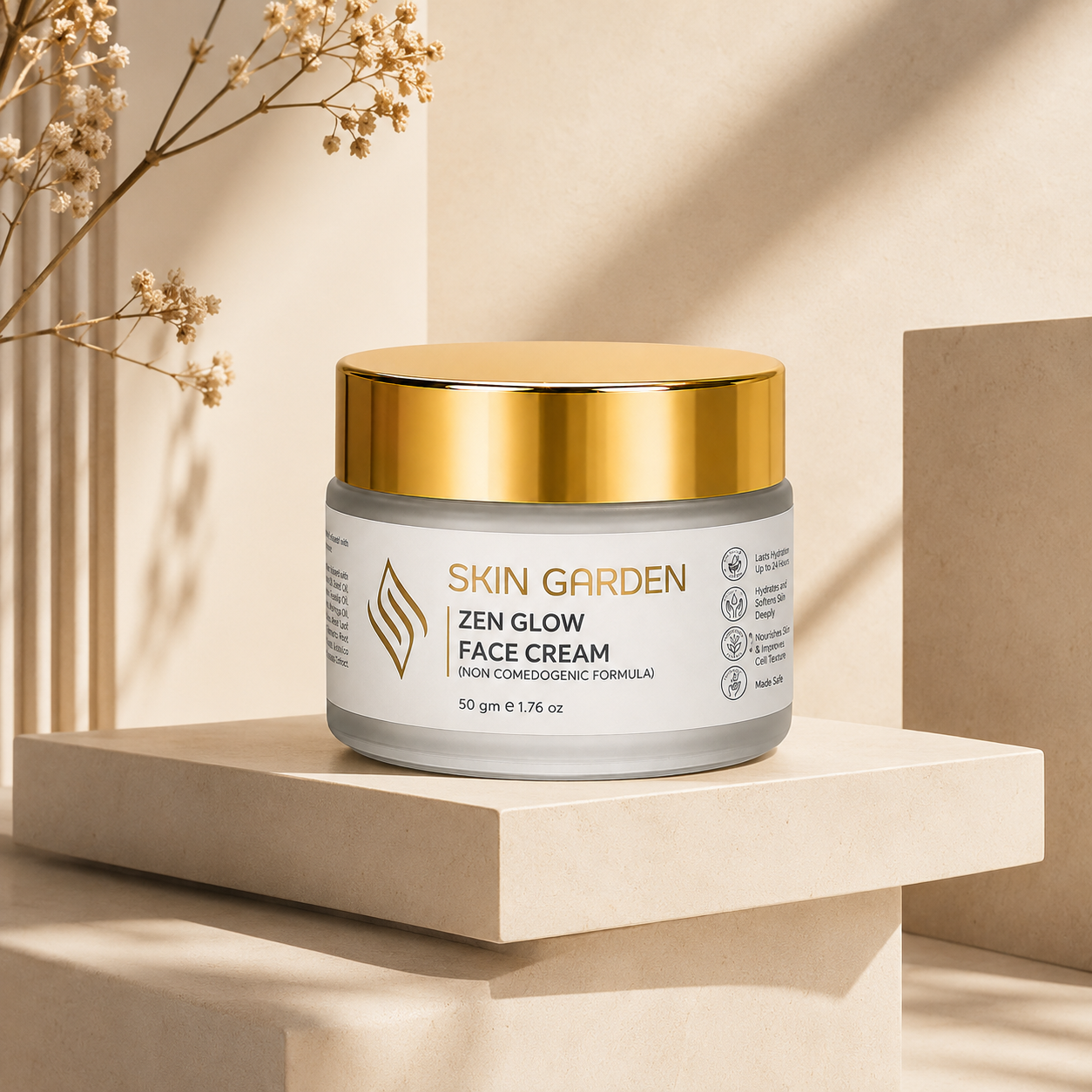 Zen Glow face cream with natural ceramides - Skin Garden