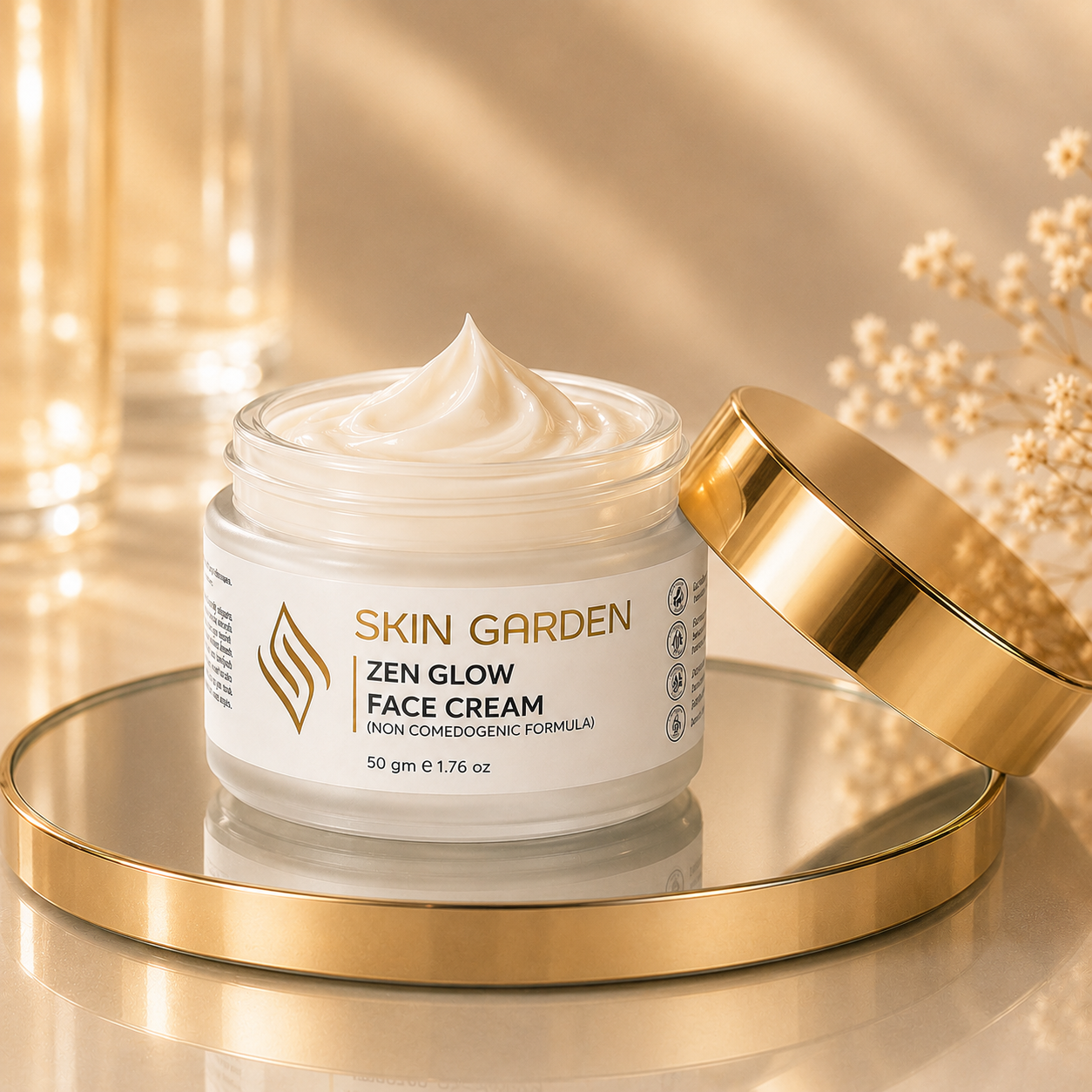 Zen Glow hydrating face cream ingredients - Skin Garden