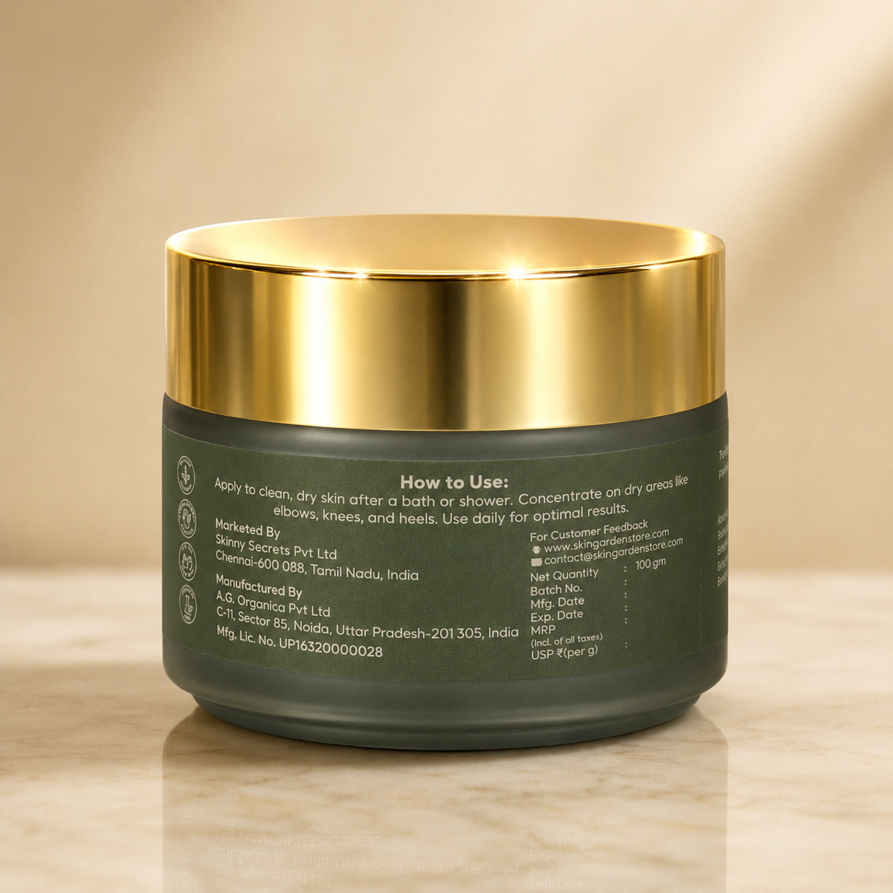 Garden Essence Body Butter botanical ingredients - Skin Garden