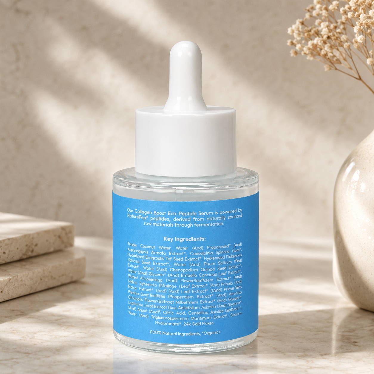 Collagen Boost peptide serum elasticity benefits - Skin Garden