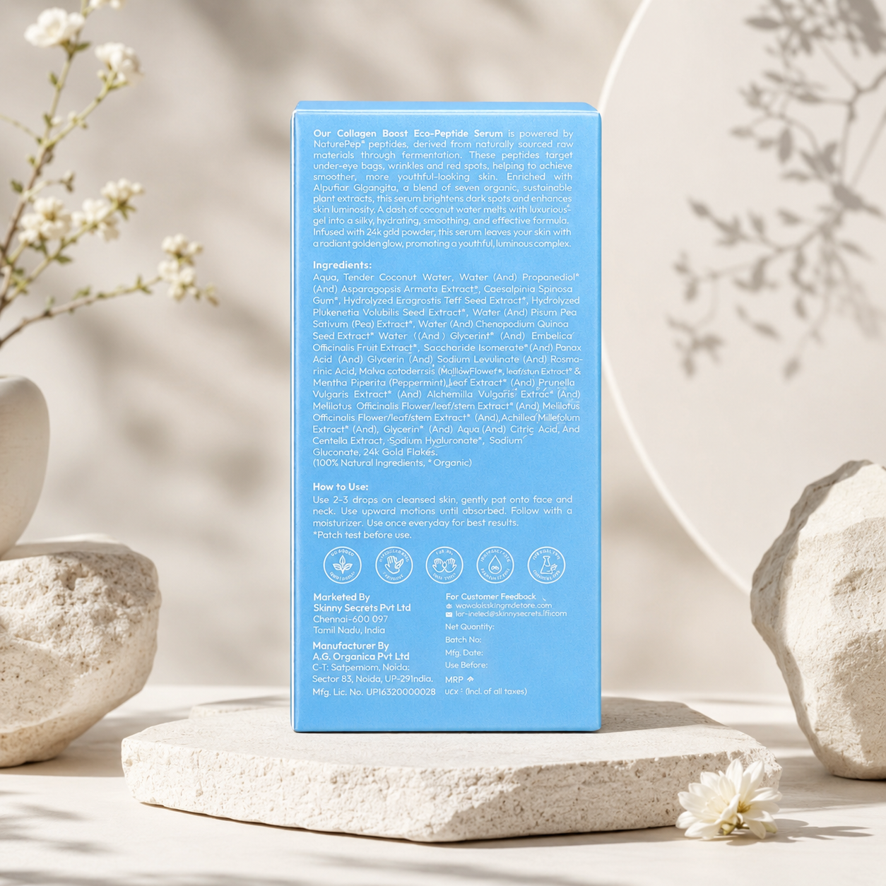 Collagen Boost Eco-Peptide serum how to use - Skin Garden